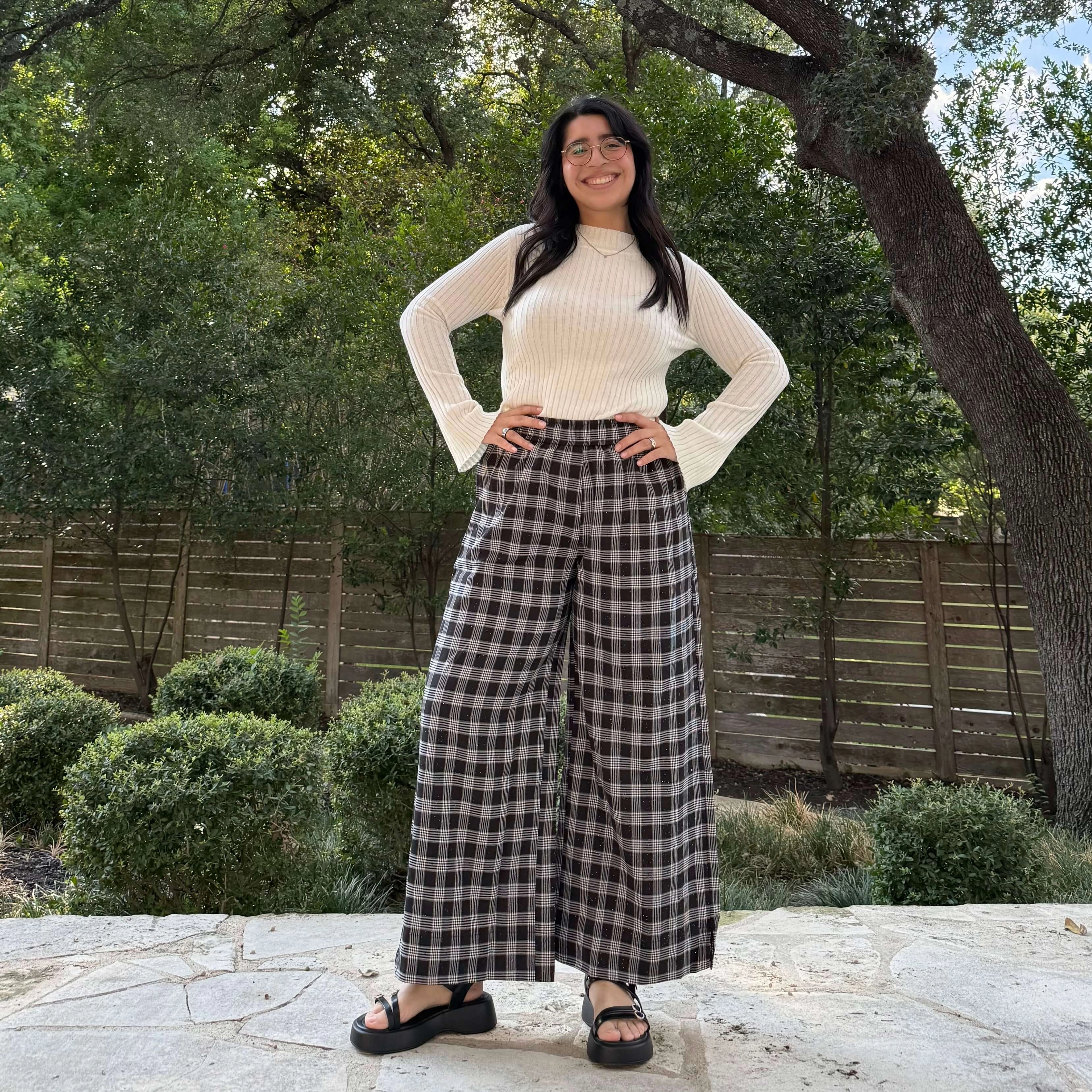 AntibacterialCoating 26 Inch Picnic Pants - Midnight Plaid *Clearance Sale*