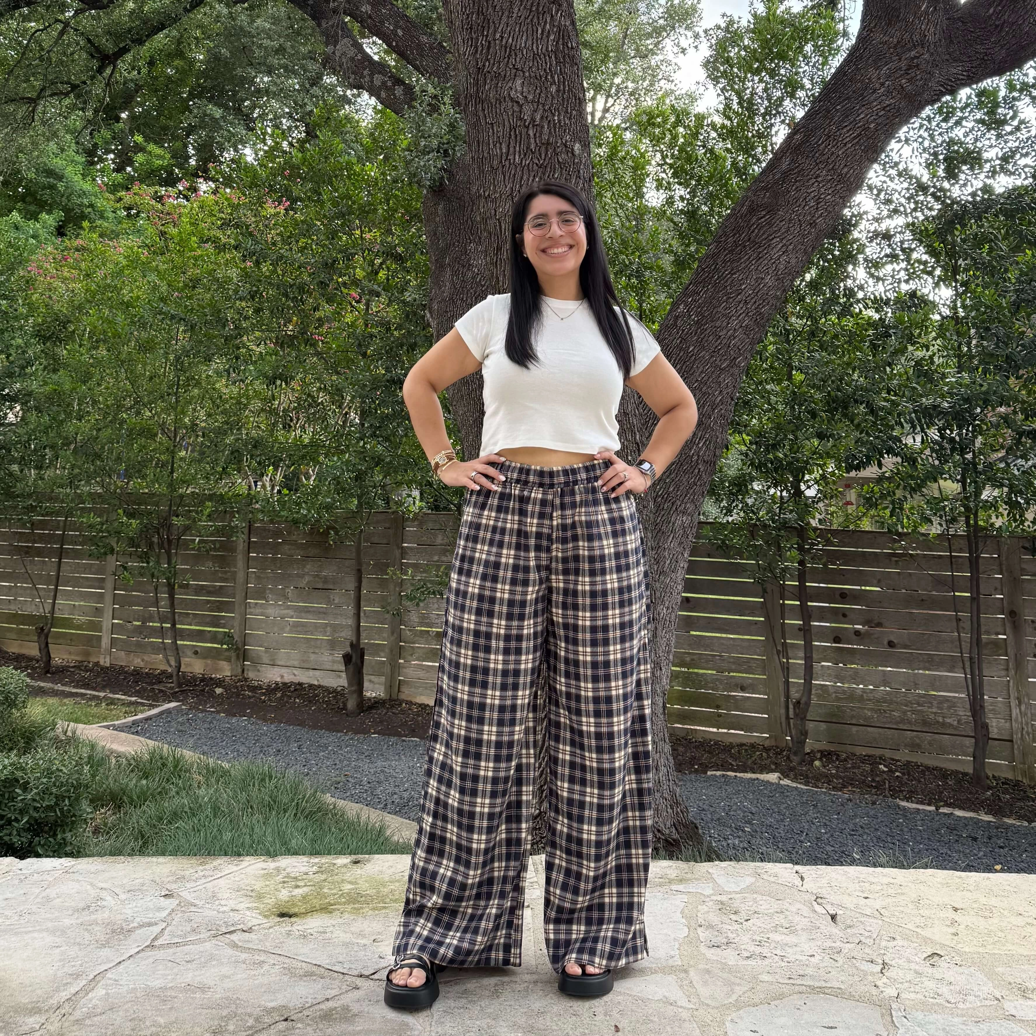 HighWaistSupport HiddenPockets 28" Inseam Picnic Pants - Oxford *Clearance Sale*