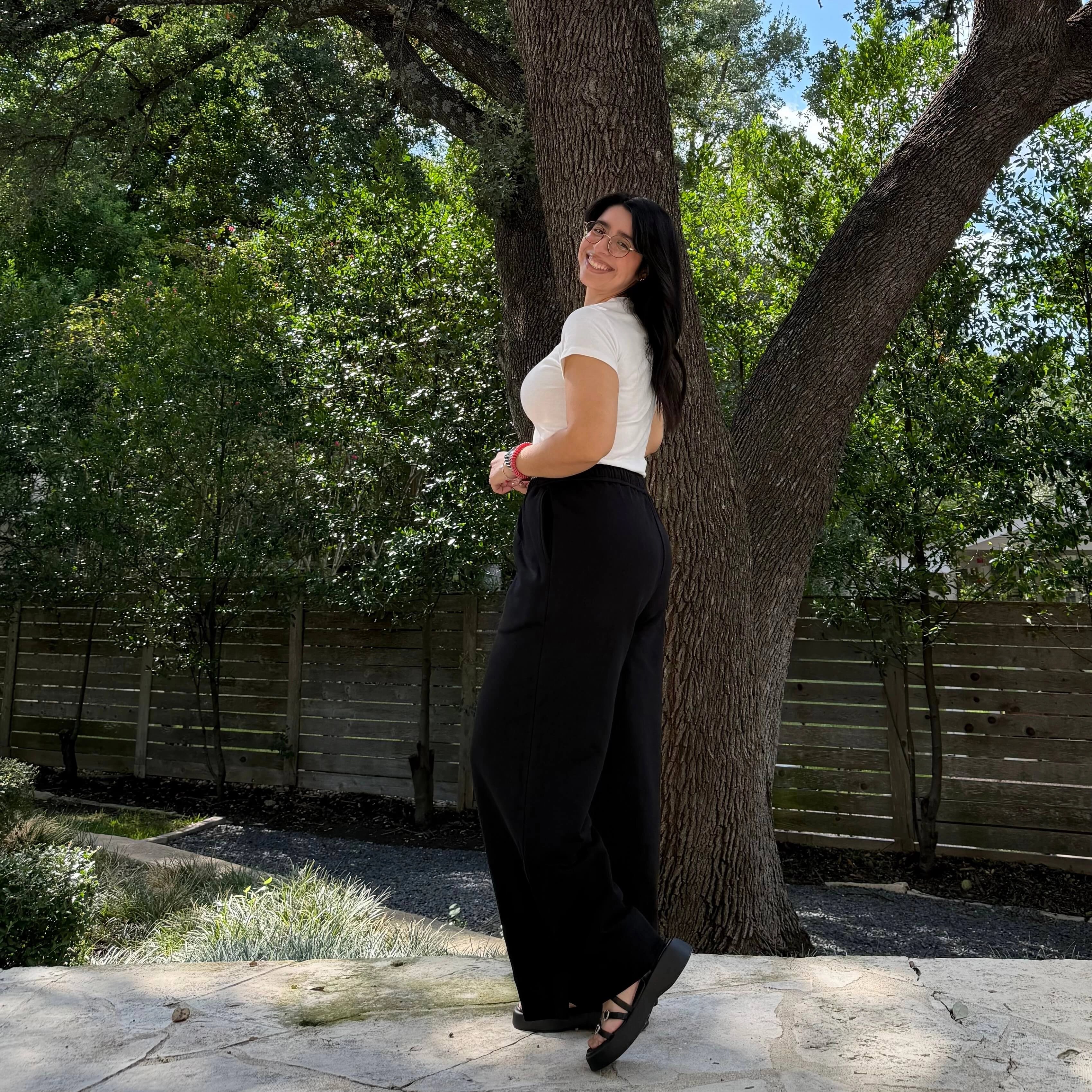 29?? Inseam Picnic Sweatpants - Black *Clearance Sale* Luxe Look