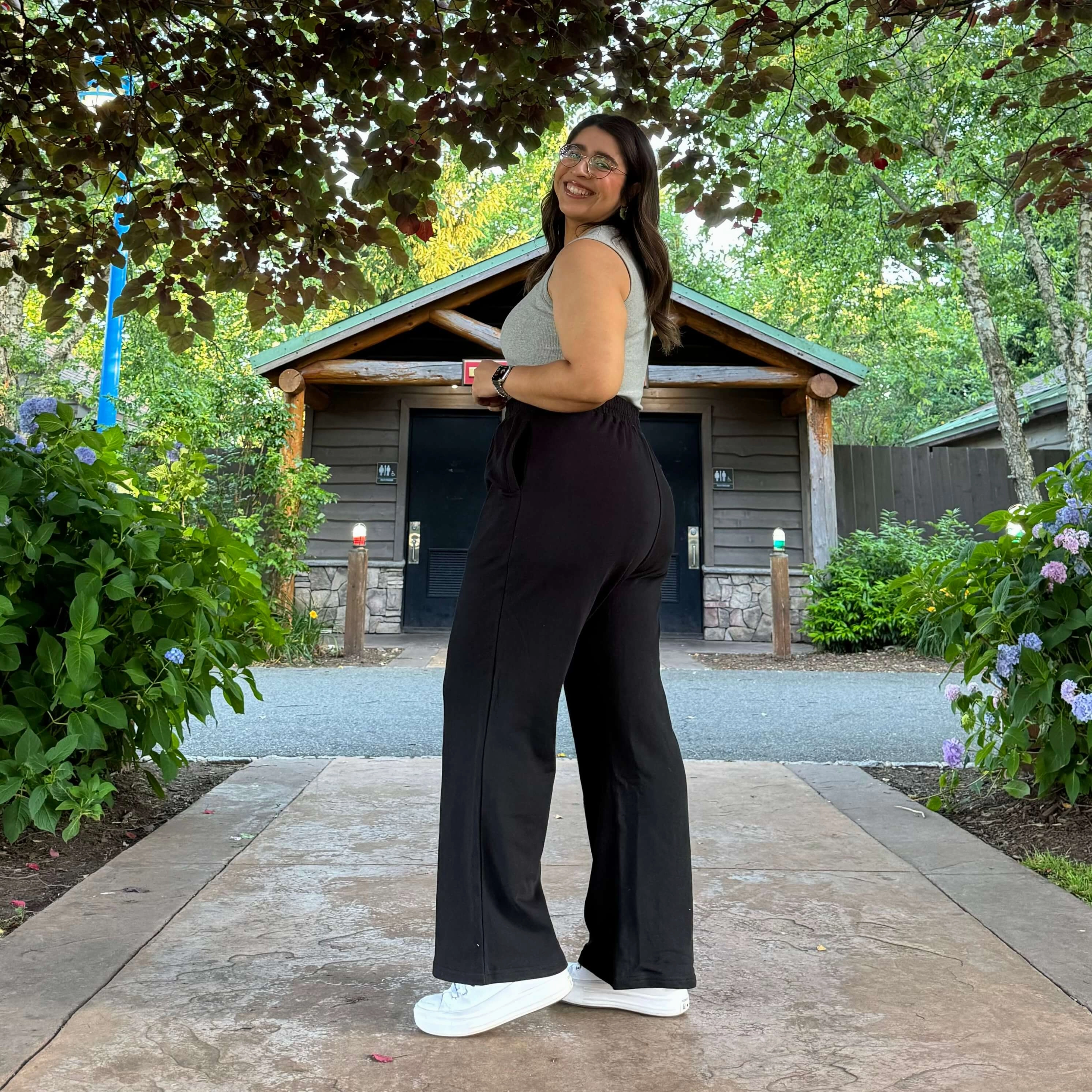 AdjustableDrawstring 29" Inseam Be Yourself Pants - Black *Clearance Sale*