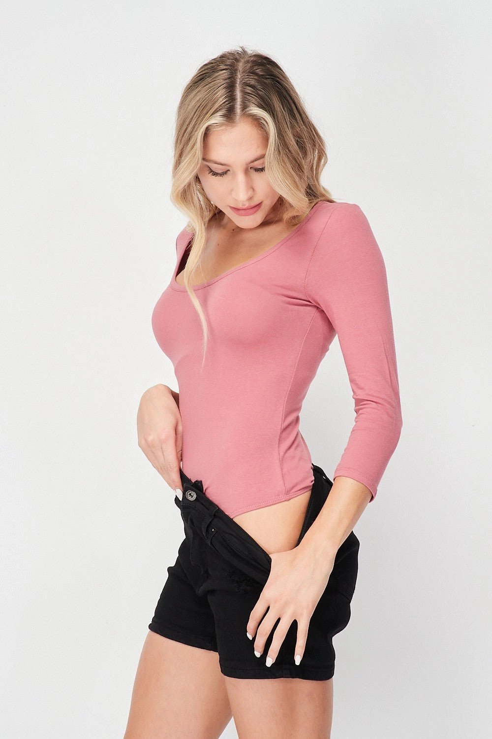 3/4 Sleeve Bodysuit - 2 Colors UVProtection Coating