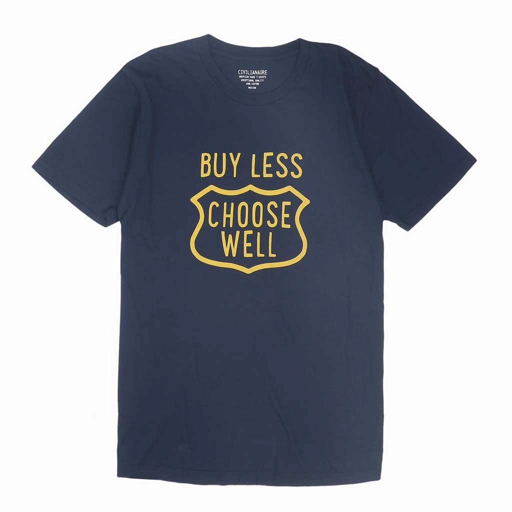 MultiPurposeUtility AllDayComfort "Buy Less, Choose Well" Short Sleeve Men's Tee - EZ Dark Navy