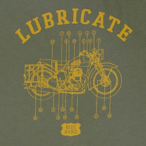 Multipurpose Design "Lubricate" Short Sleeve Men's Tee - Biskra
