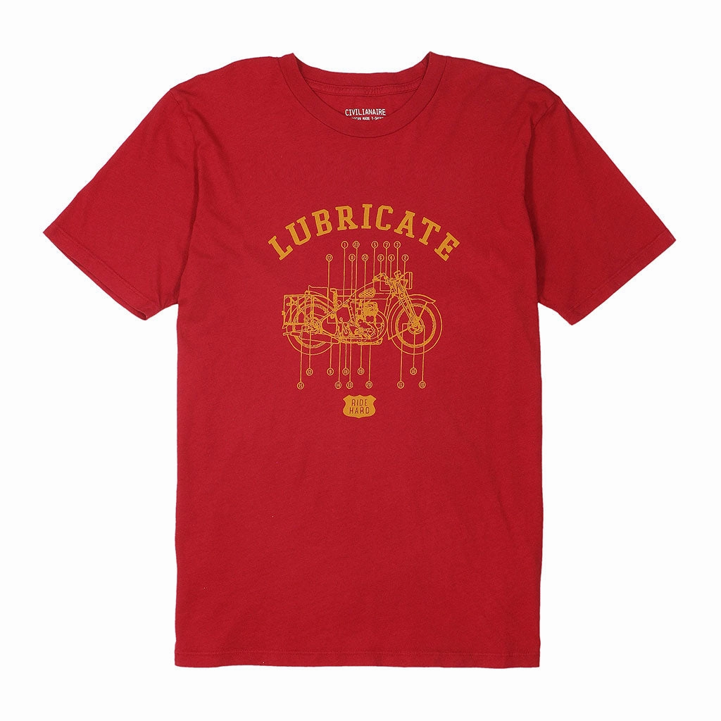 AntiStaticLining "Lubricate" Short Sleeve Men's Tee - Blitz Red