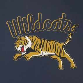 WrinkleFree Weave "Wildcats Tiger" Tee - Dark Slate Blue