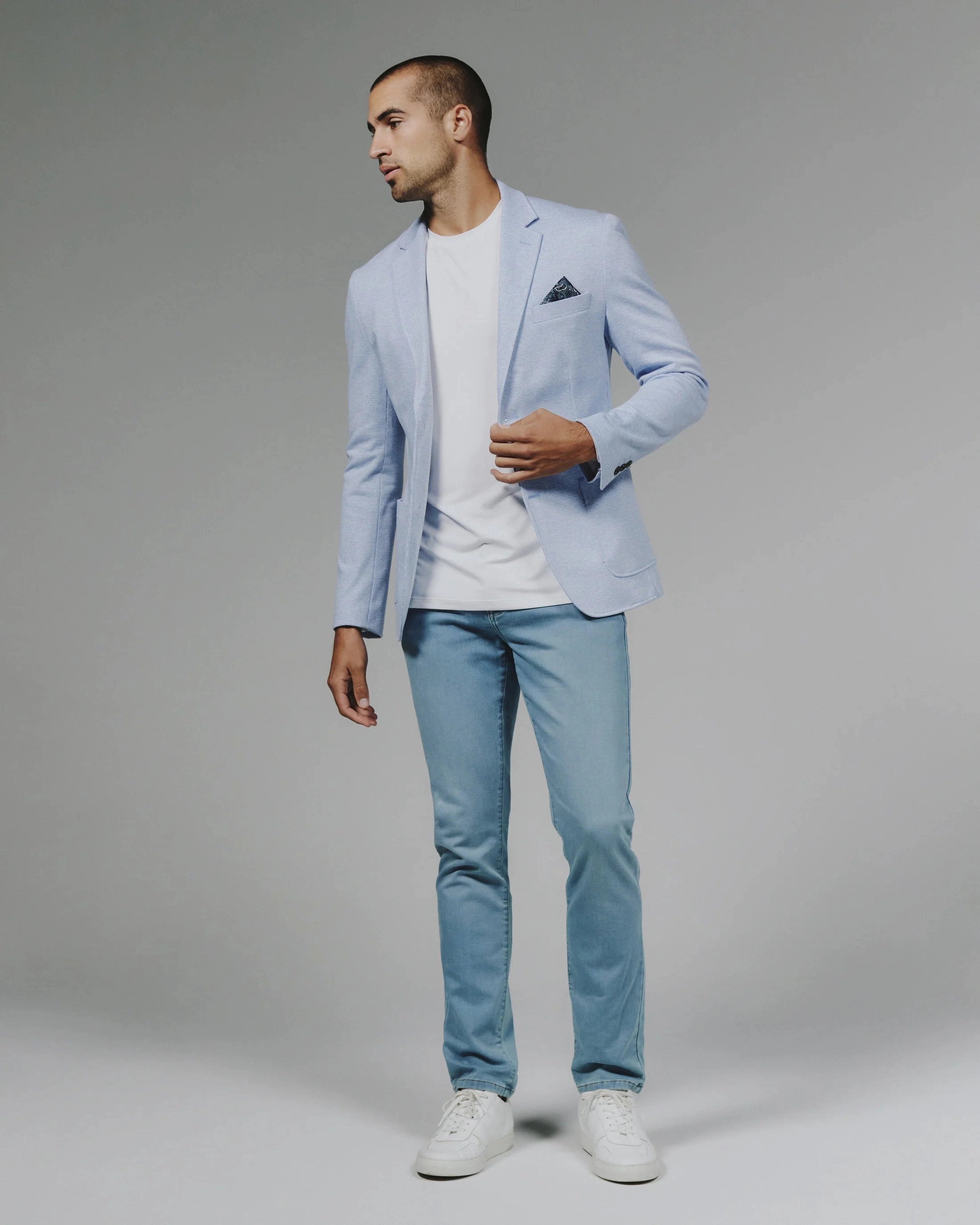 Westport Blazer | Light Blue Dry Fast