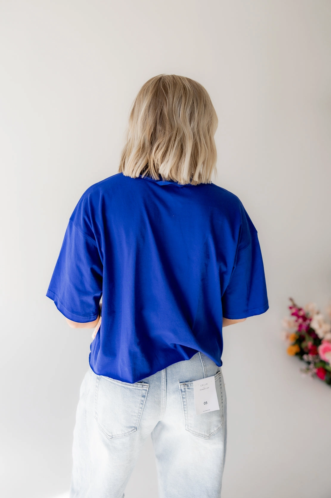 Inspire Buti Logo Tee | Electric Shock/Sea Functional Fashion Ruffle Edge