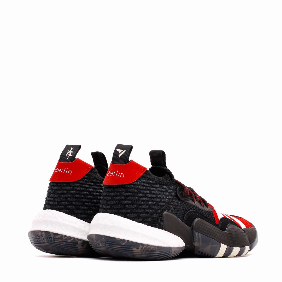 Adidas Basketball Men Trae Young 2 Black White Red IF2163 Seamless Upper Construction