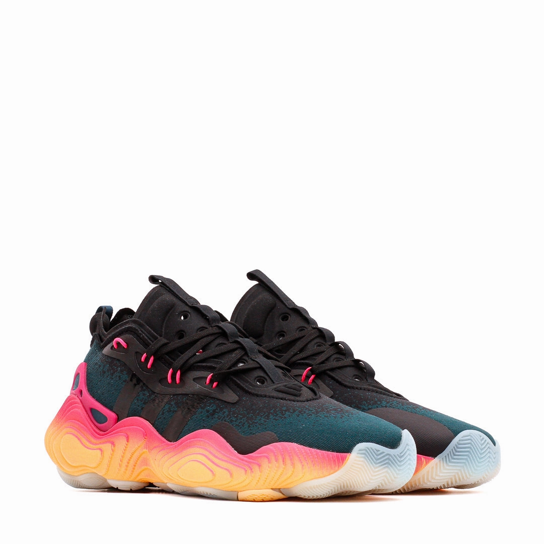 Agility Speed Breathable Tongue Design Adidas Basketball Men Trae Young 3 Core Black IE9303