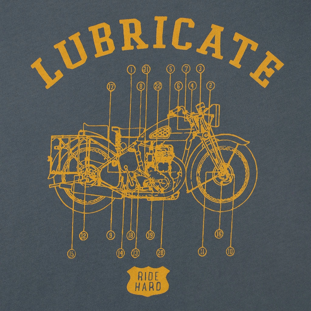 Breathable Underarm Gussets "Lubricate" Short Sleeve Men's Tee - Moon