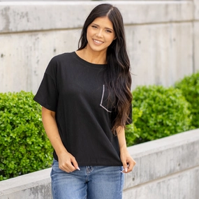 Threaded Touch Knit  T-Shirt All-Purpose Comfort