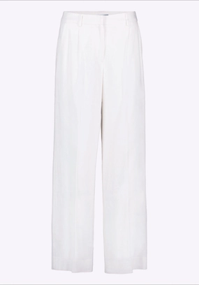 Adelina Women's Linen Blend Wide-Leg Pants, Off-White - WB0027P Cozy Stretch