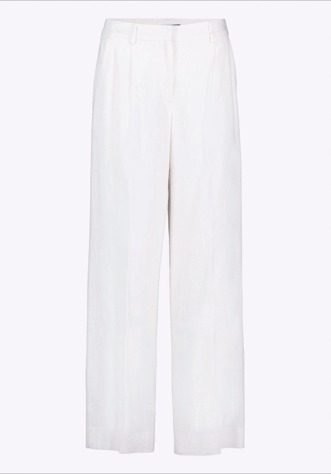 Stain Repellent Coating Adelina Women's Linen Blend Wide-Leg Pants, Off-White - WB0027P