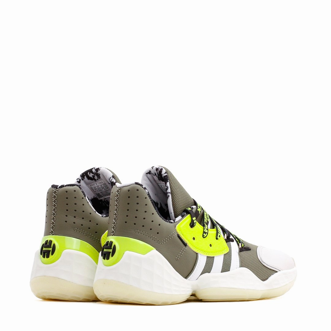 Adidas Basketball Men Daniel Patrick x James Harden Vol. 4 Green White Yellow FV8921 Grip Control Shoes