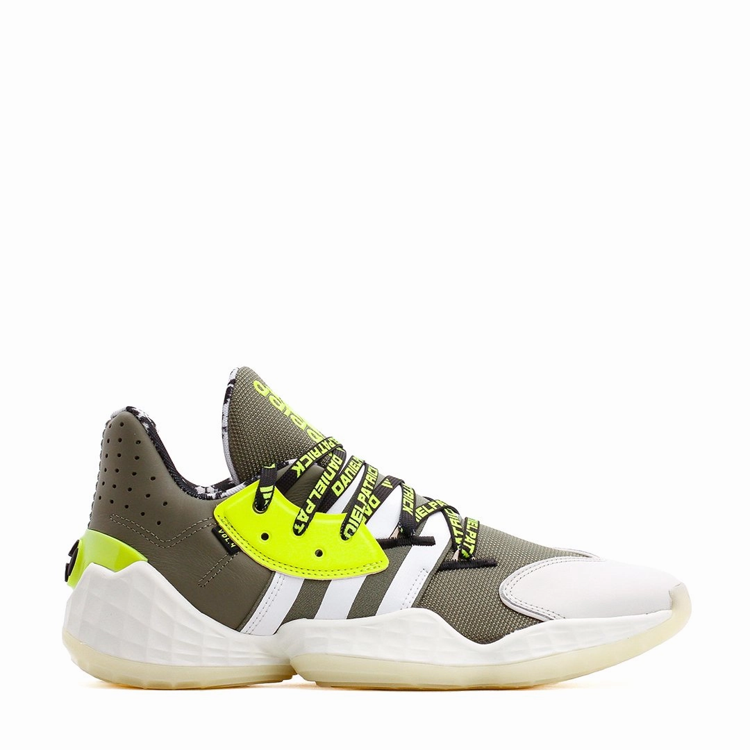 Quick Release Quick Dry Inner Lining Adidas Basketball Men Daniel Patrick x James Harden Vol. 4 Green White Yellow FV8921