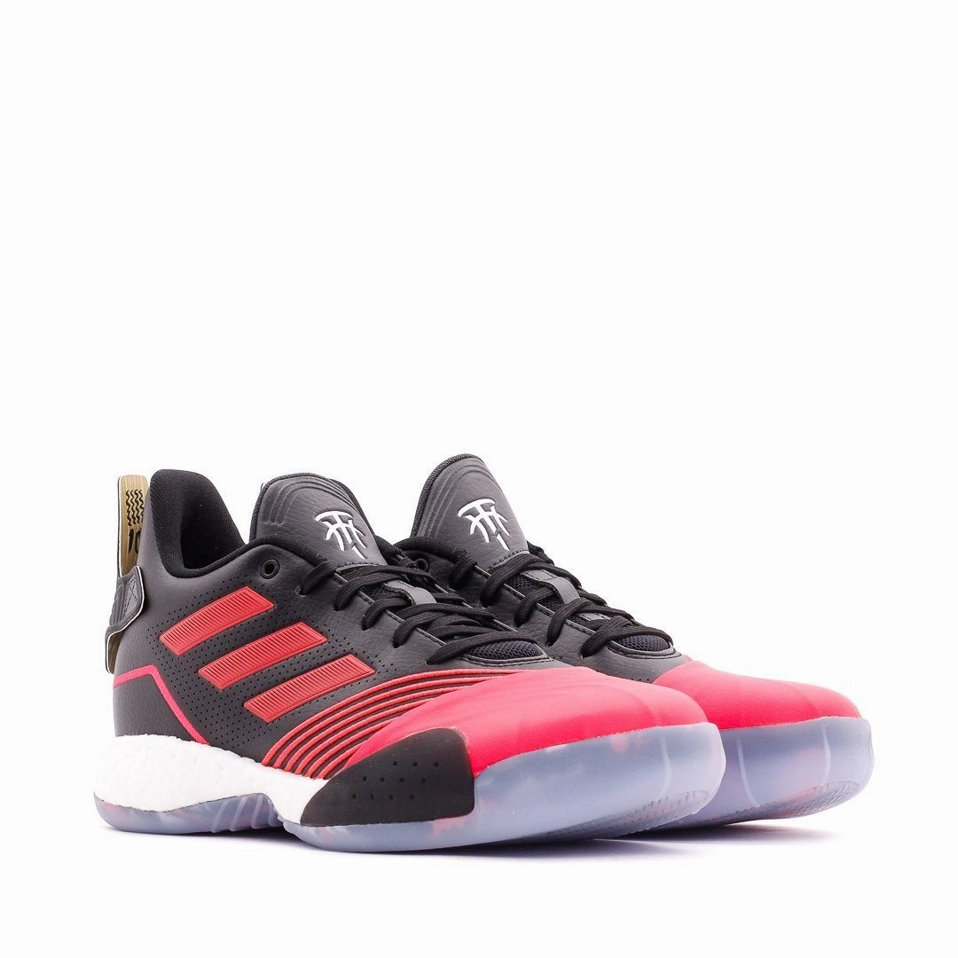 Suede Trim Smooth Surface Adidas Basketball TMAC Millennium Boost Tracy McGrady Black Red Men EE3730