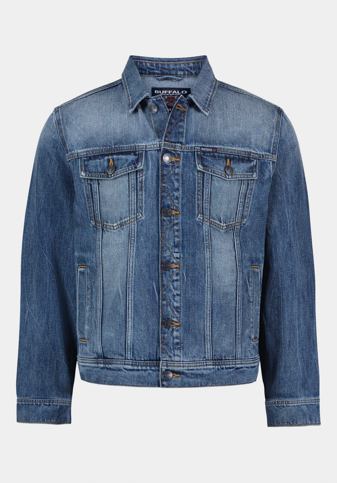 understated look Joe Men's Denim Jacket, Veined and Sanded - BM26109