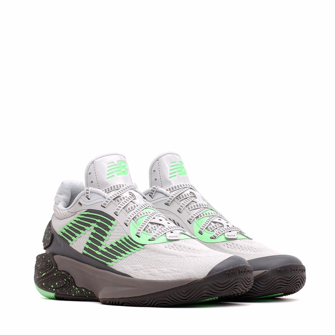 Multi Surface Use New Balance Basketball Men TWO WXY v5 Grey Matter Electric Jade BB2WYPF5