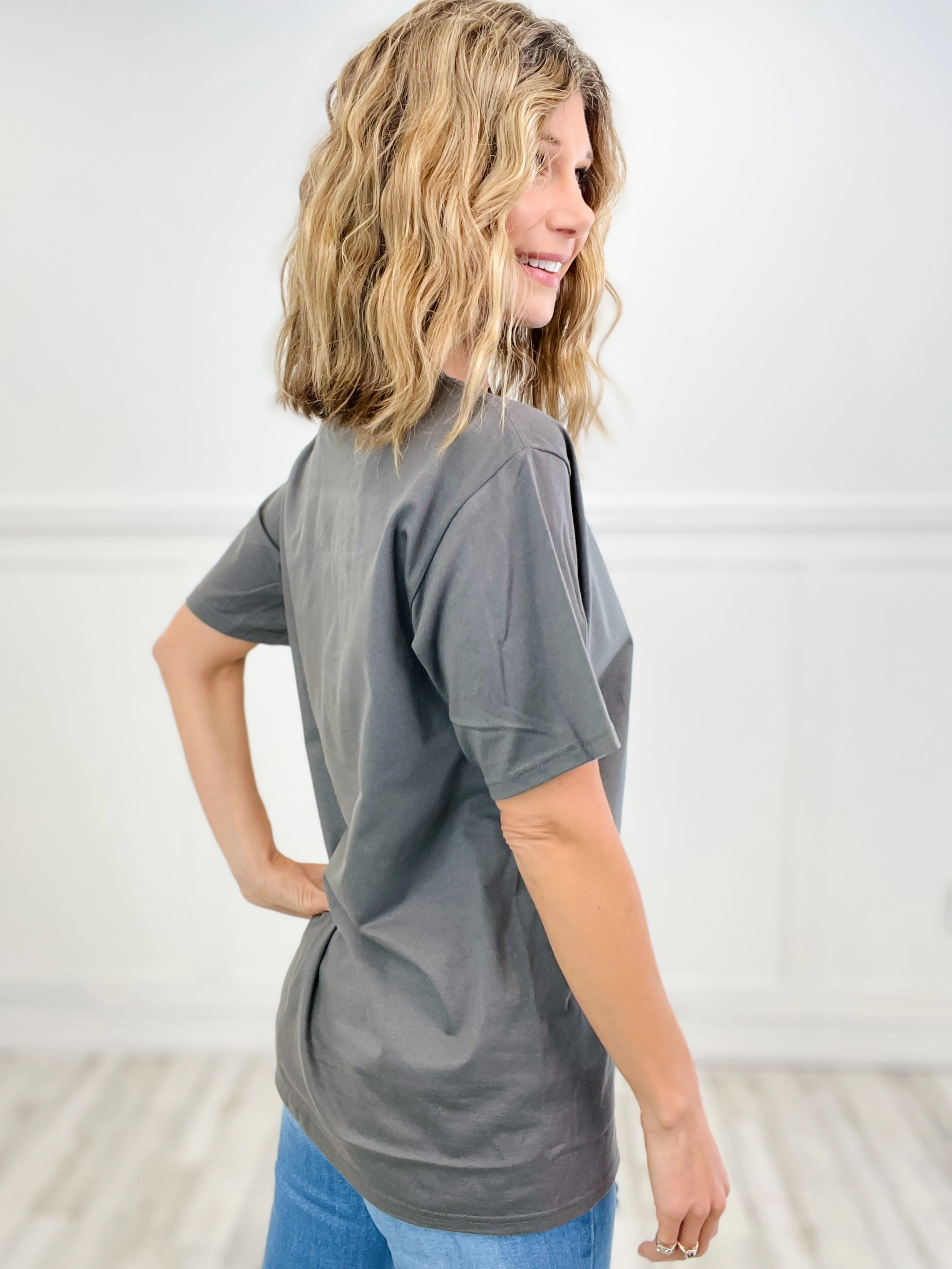 Tis The Season Gingerbread Graphic Tee Fade Resistant Dye