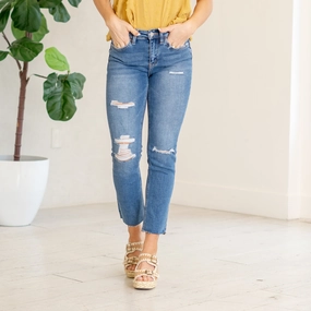 Elegant Formal Hidden Rivet Details Consistent High Rise Straight Leg Regular & Plus Sizes