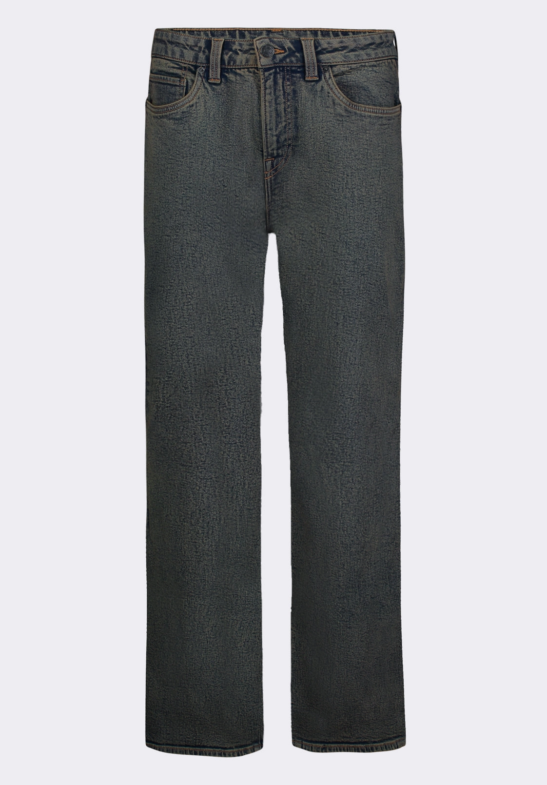 Relaxed Straight Driven Men's Jeans, Authentic Worn Indigo - BM26074 Cool And Simple