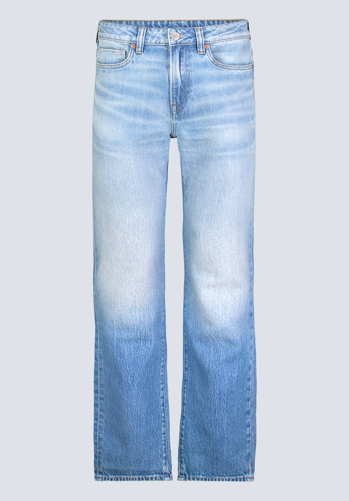 Straight Six Men's Crinkled and Sanded Jeans, Light Blue - BM26000 Smooth Style Easy Pairing