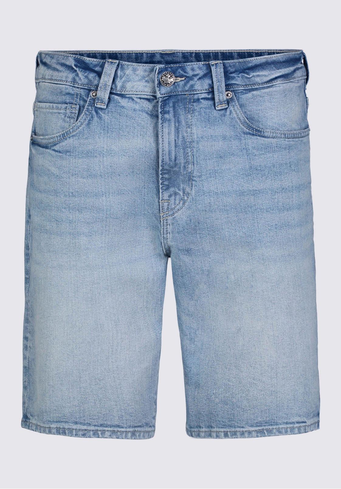 rhinestone accents Relaxed Straight Dean Men's Denim Shorts, Authentic Worn - BM22952