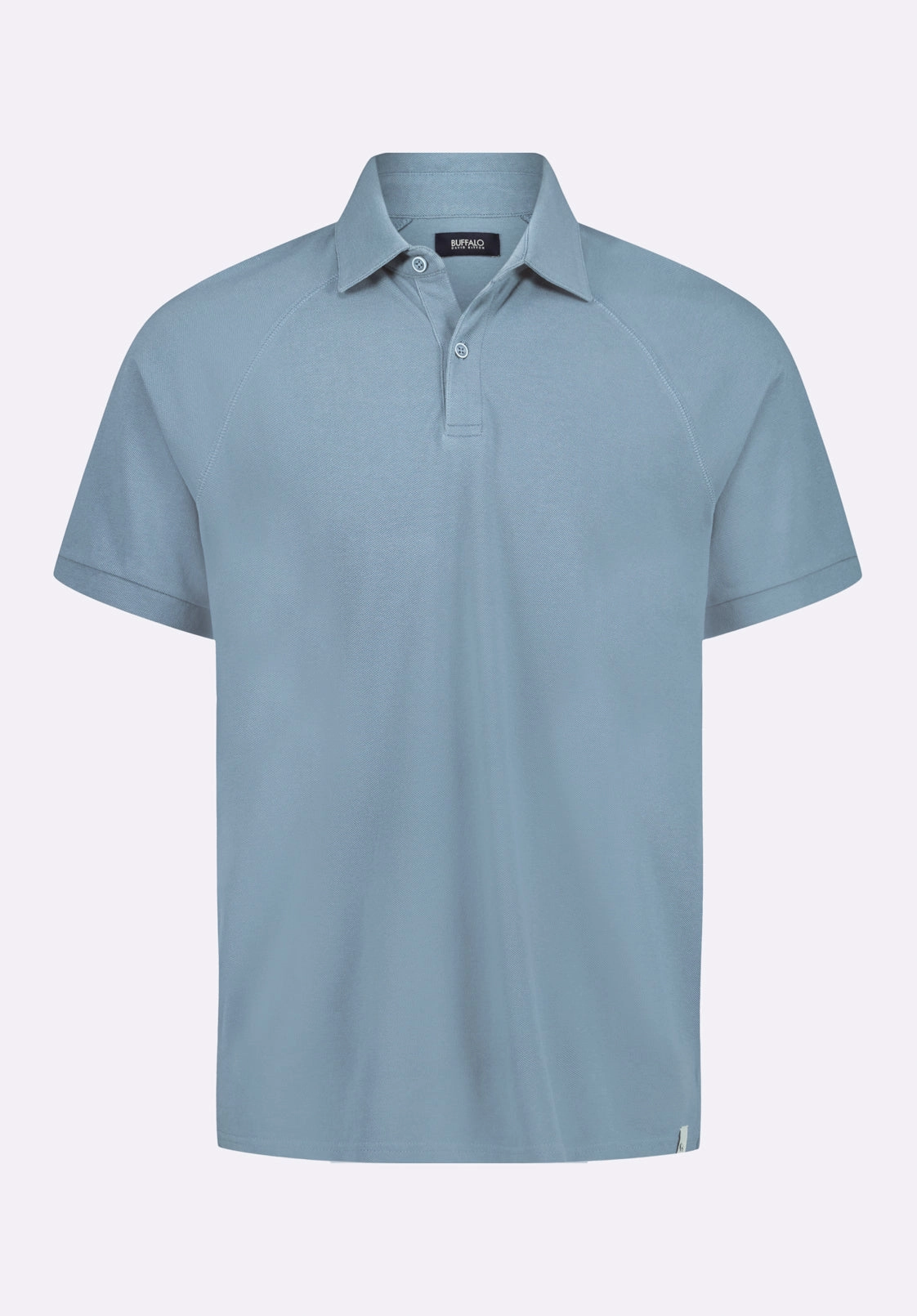 Tagless Comfort Collar Relaxed Dress Kindell Men's Short-Sleeve Pique Polo, Mirage Blue - BM24608