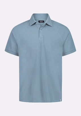 Built In Filter Layer MeshVentilation Kindell Men's Short-Sleeve Pique Polo, Mirage Blue - BM24608