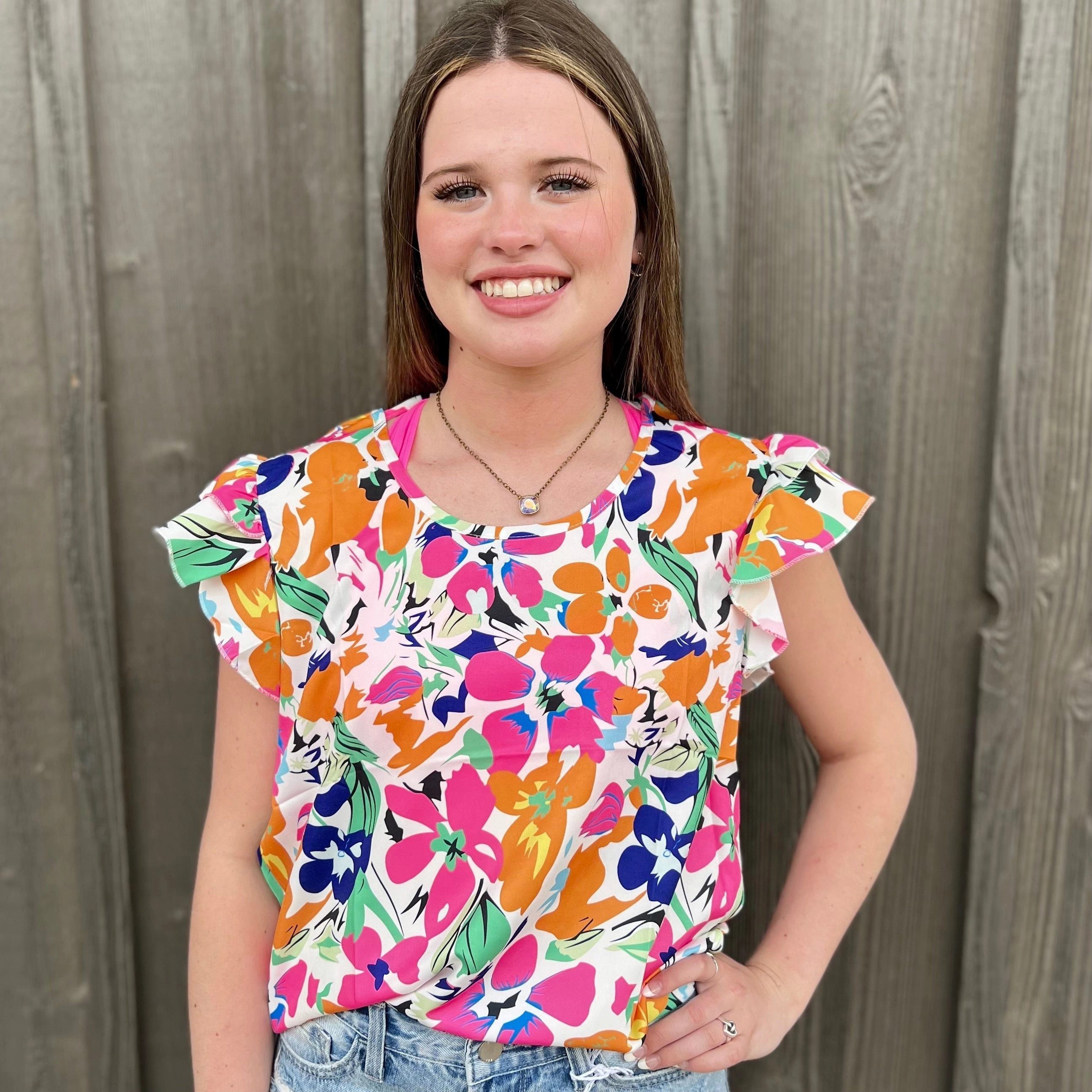 Aloha Island Top* MultipanelLayout Adjustable Hem Cuff