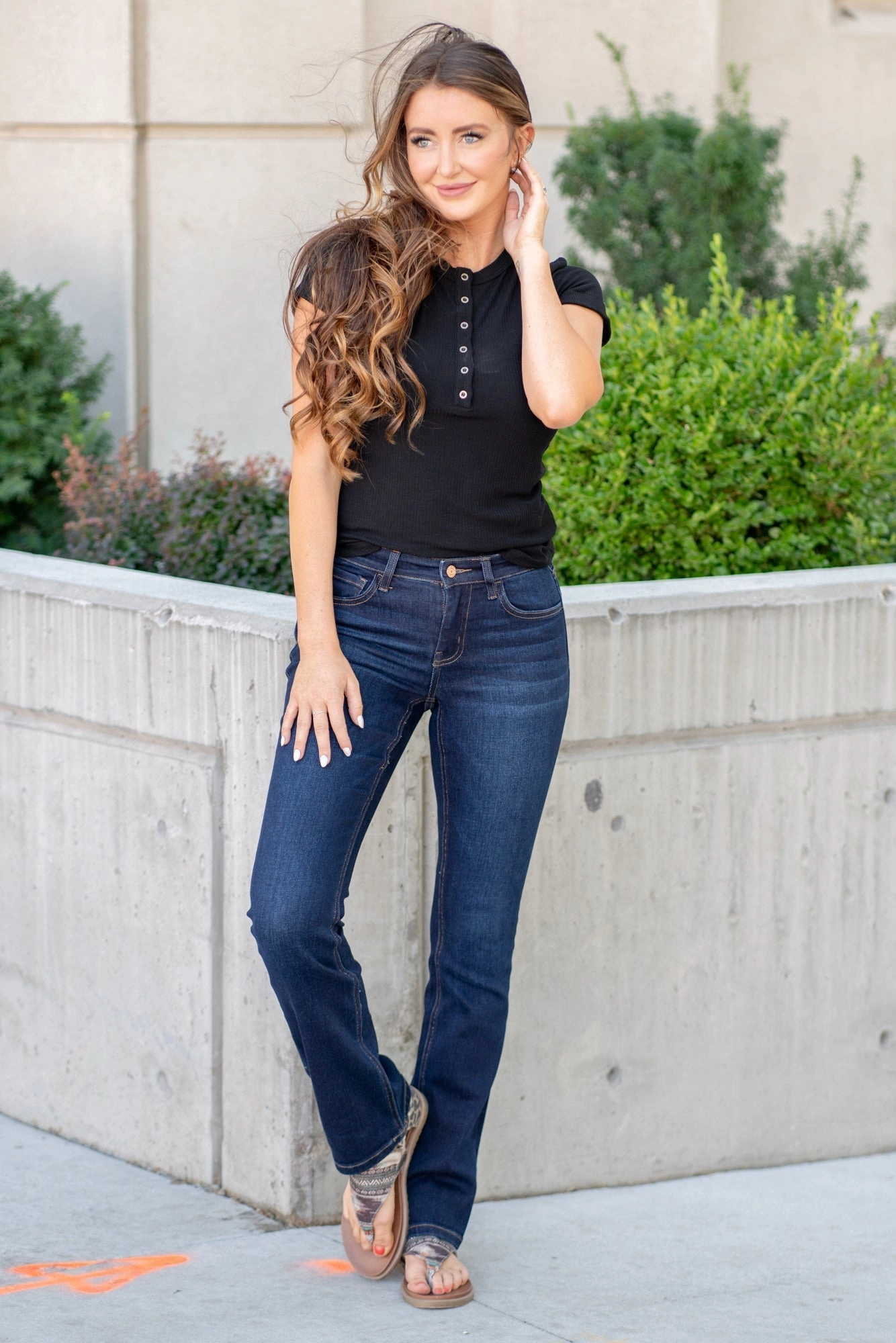 Amicability Mid Rise Boot Cut Regular & Plus Sizes Stylish Casual Outfit Essential