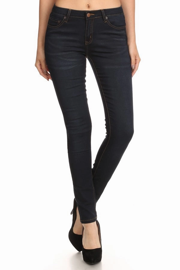 Minimal Aesthetic 1071 Women's Mid Rise Skinny Jeans