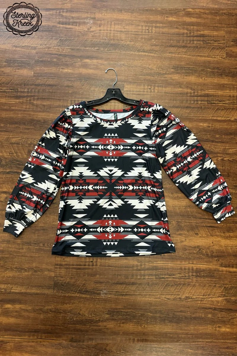 Long Sleeve Polo DurableBlend Smokey Mountain Top