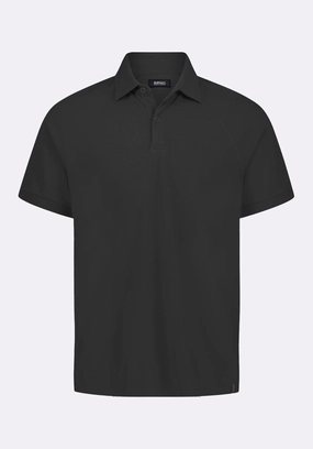 Kindell Men's Short-Sleeve Pique Polo, Black - BM24608 SunProtective