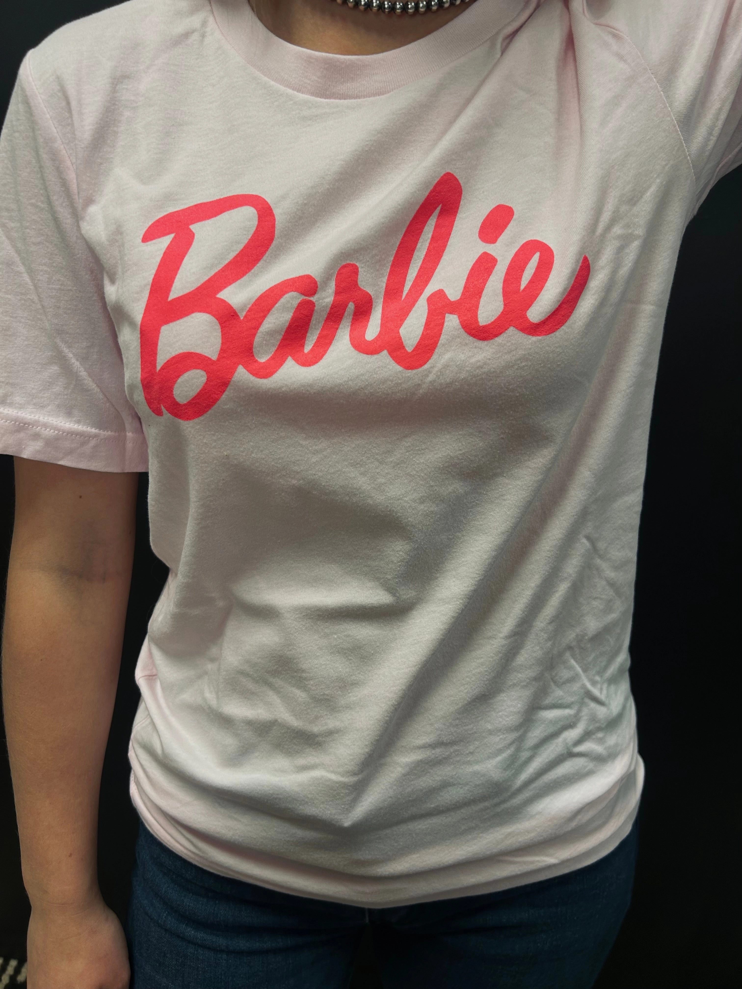 Pink Barbie Graphic Tee* AdvancedAirflowChannels Ribbed Trim Details