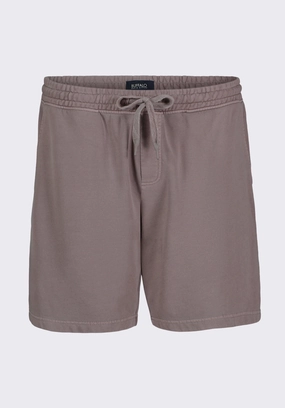 Breathable Motion Hilston Men's Fleece Relaxed Shorts, Driftwood Brown - BM24536