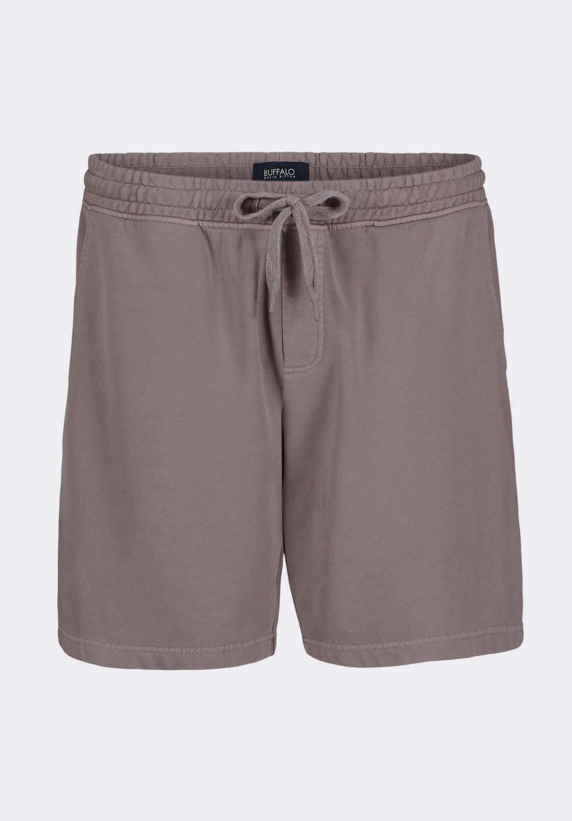 Four Way Stretch Fabric Hilston Men's Fleece Relaxed Shorts, Driftwood Brown - BM24536