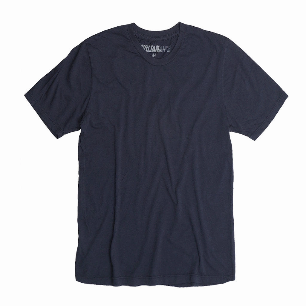 Bonded Seam Tape Crew Neck Short Sleeve Tee - Dark Slate Blue