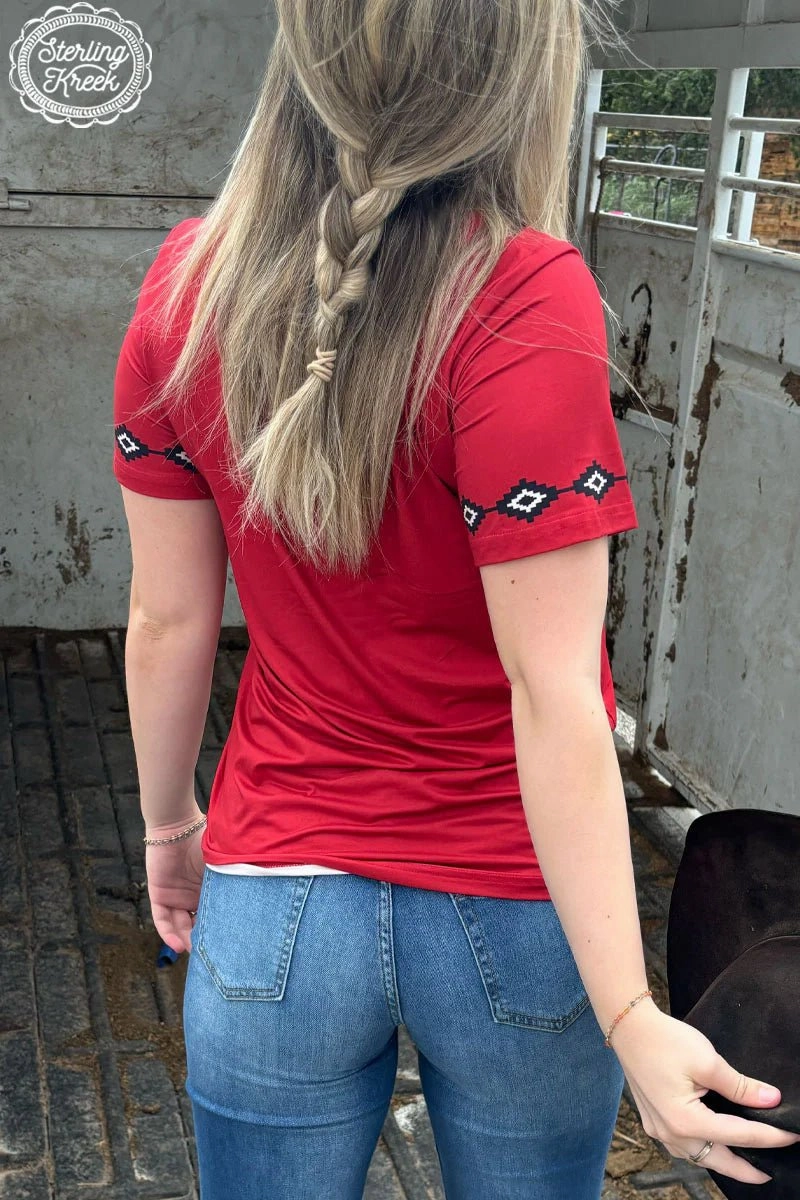 Antibacterial Fabric Stylish T-shirt Sterling Kreek PLUS Rolling Like Reba Top