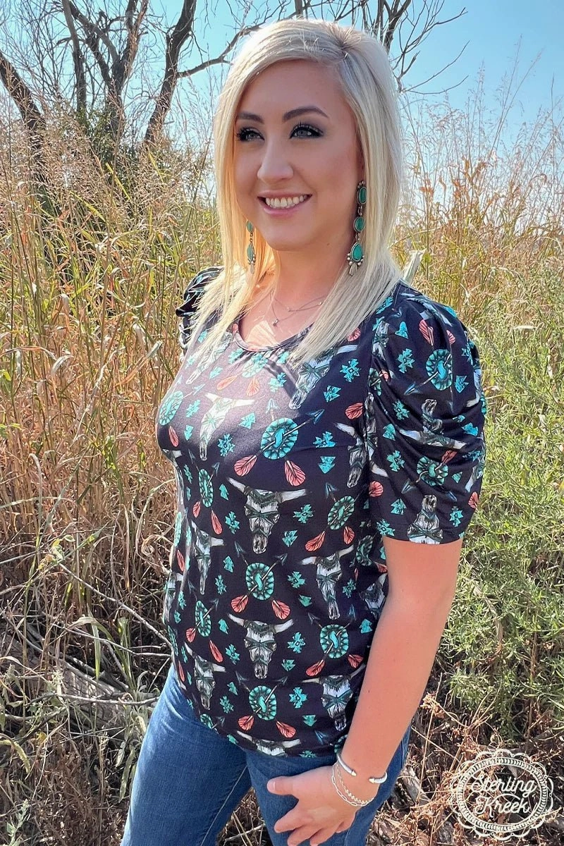 Western Tribal Top Reflective Trim