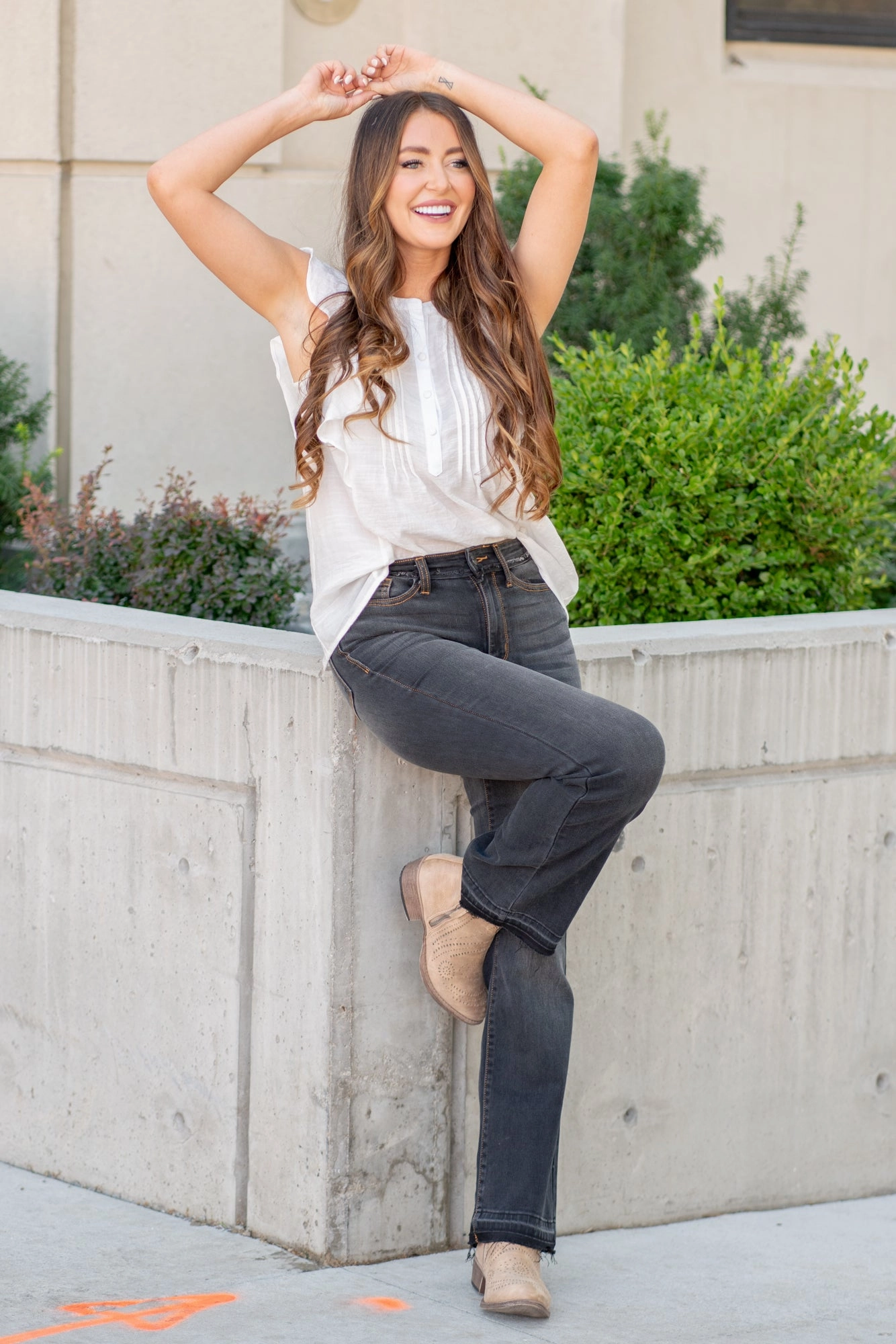 Ashland High Rise Slim Bootcut Regular & Plus Sizes Chill Vibe Smooth Style