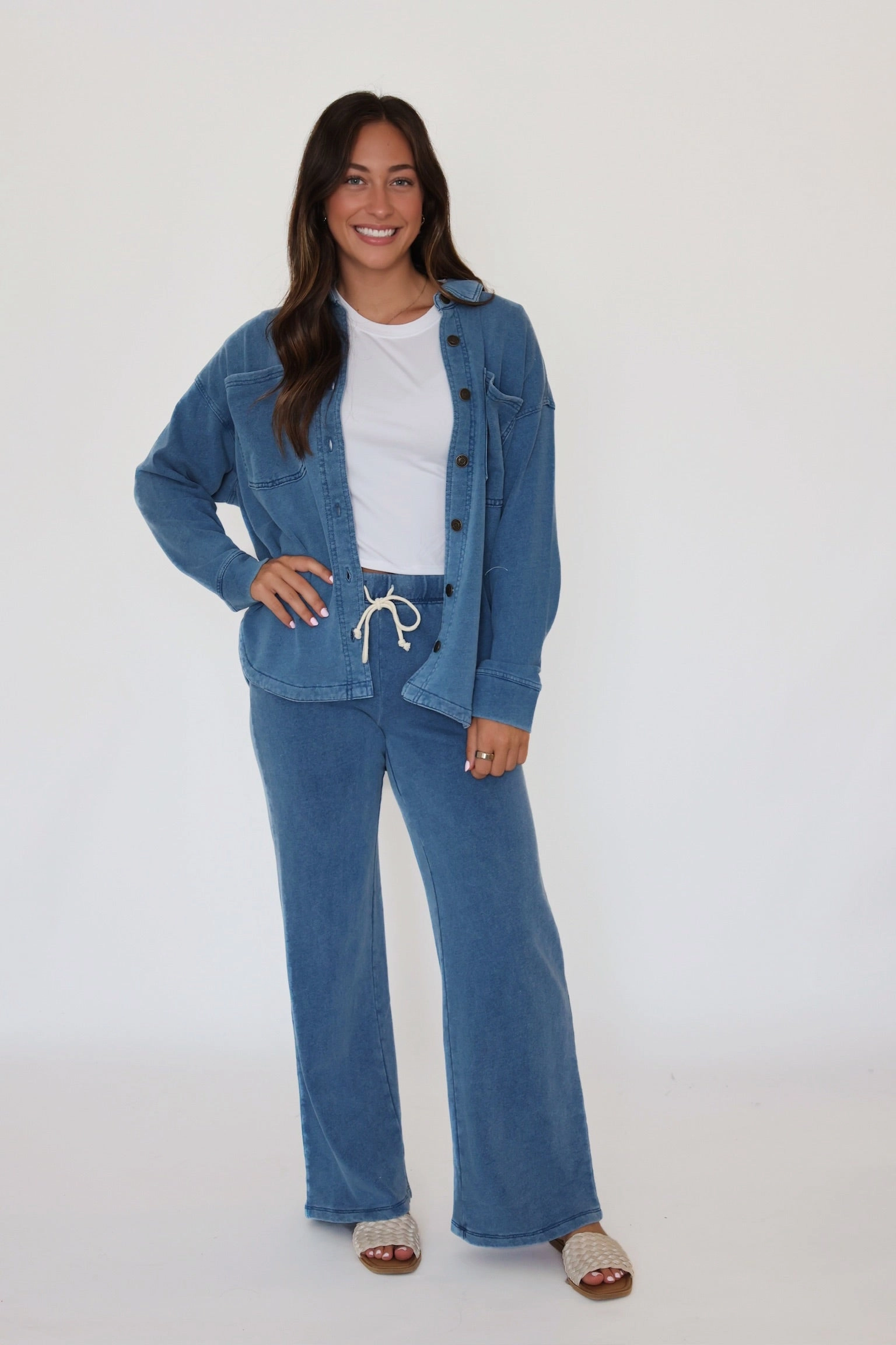 Hunter Knit Denim Pant - Vintage Indigo(final sale) ExpandableSidePanels