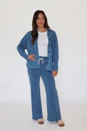 Hunter Knit Denim Pant - Vintage Indigo(final sale) Sleek Look