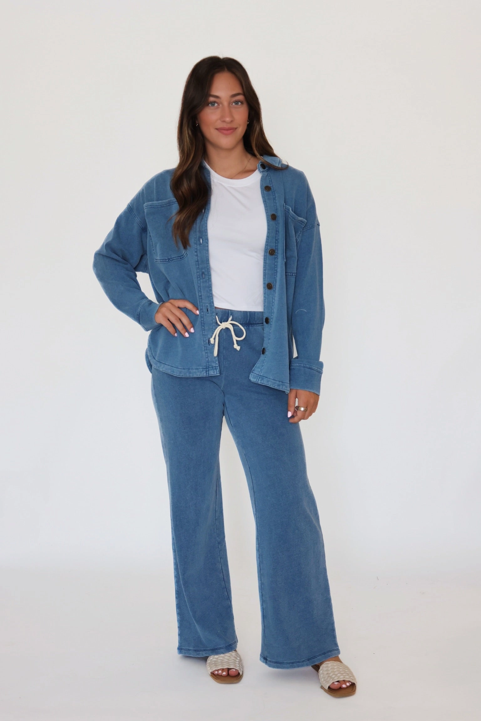 Hunter Knit Denim Pant - Vintage Indigo(final sale) Sleek Look