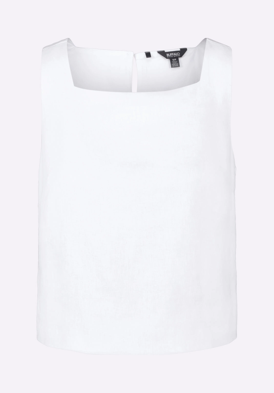 Benedita Women's Sleeveless Linen Top, Off-White - WT0186P Soft Texture