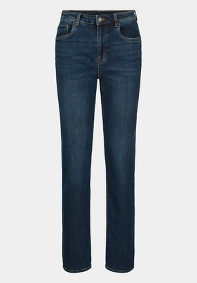 Daywear Option Clean Outfit High Rise Straight Jayden Women's Jeans, Indigo Contrast - BL16062