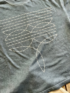 Boot Stitch Under Grey Skies Crop Flexible Hemline