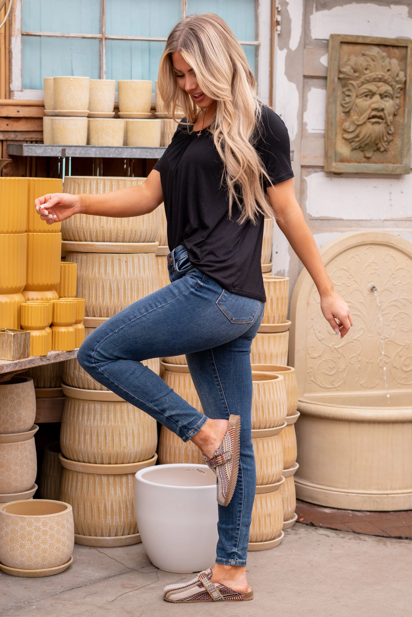 Neutral Fit Piece Work Meeting Weekend Style Streetwear Fan Breckenridge Mid Rise Skinny Regular & Plus Sizes