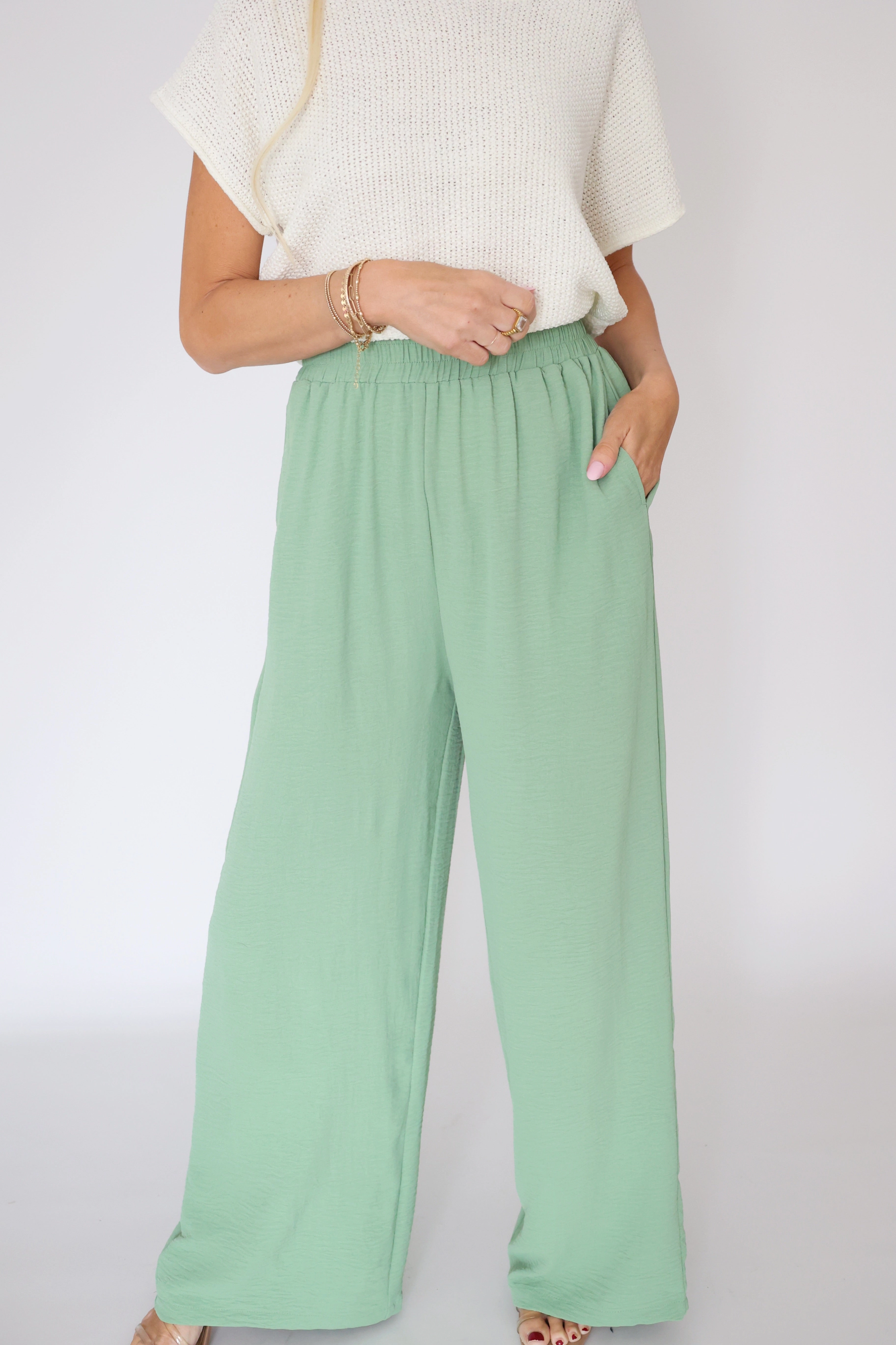 Britton Wide Leg Pant(final sale) Secure fit