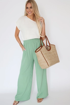 Sustainable Fabric All Use Britton Wide Leg Pant(final sale)